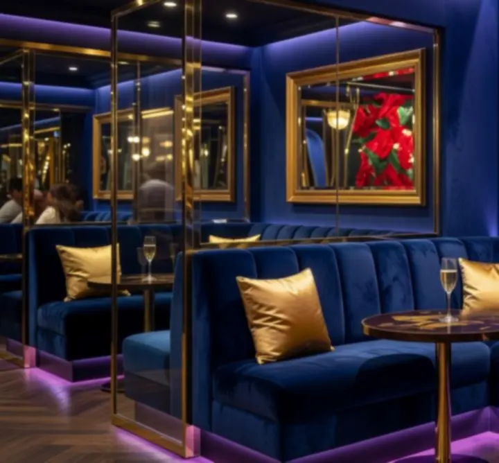 DorvArena VIP Platinum privát lounge területe elegáns berendezéssel
